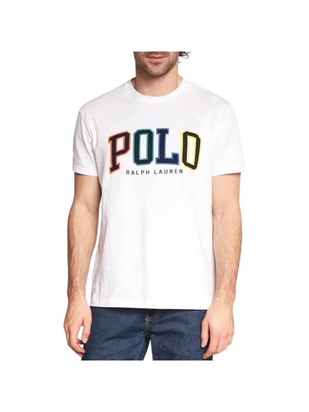 Embroidered Logo Short Sleeve T-Shirt White - POLO RALPH LAUREN - BALAAN 1