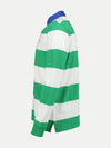 Block Stripe Classic Fit Polo Shirt Green - POLO RALPH LAUREN - BALAAN 3