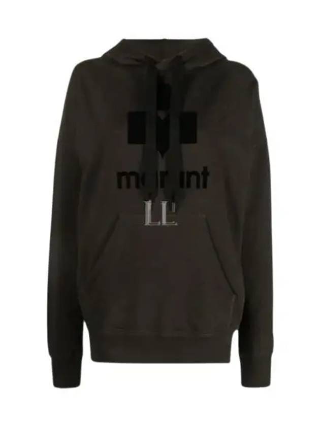 Mansel Logo Hoodie Faded Black - ISABEL MARANT - BALAAN 2