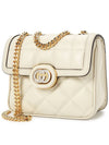 Women's Deco Mini Quilted Leather Shoulder Bag White - GUCCI - BALAAN 3