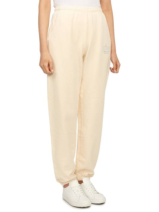 Print Cotton Track Pants Cream - SPORTY & RICH - BALAAN 4