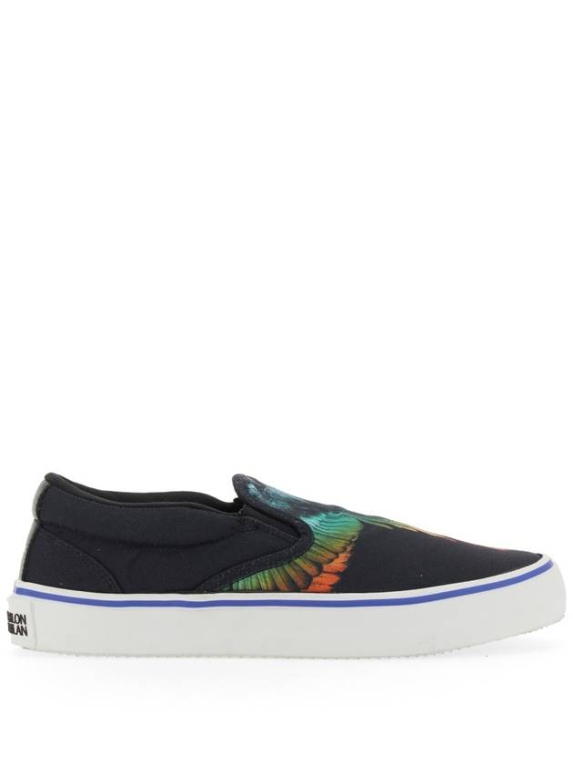 Vulcanized Wings Print Slip-Ons Black - MARCELO BURLON - BALAAN 2