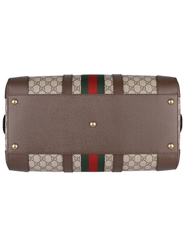 Savoy Small Duffel Bag Beige Ebony Supreme - GUCCI - 7