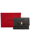 Vara Bow Card Walletr Black - SALVATORE FERRAGAMO - BALAAN 6