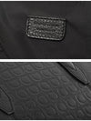 Gancini Leather Brief Case Black - SALVATORE FERRAGAMO - BALAAN 7