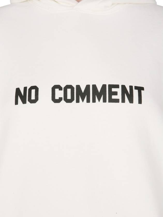 No Comment Logo Hooded Top White - BALENCIAGA - BALAAN 5