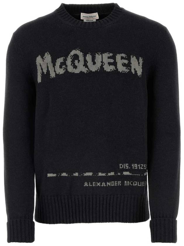 logo jacquard cotton jumper 626454Q1WZL - ALEXANDER MCQUEEN - BALAAN 2