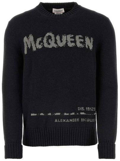 logo jacquard cotton jumper 626454Q1WZL - ALEXANDER MCQUEEN - BALAAN 2