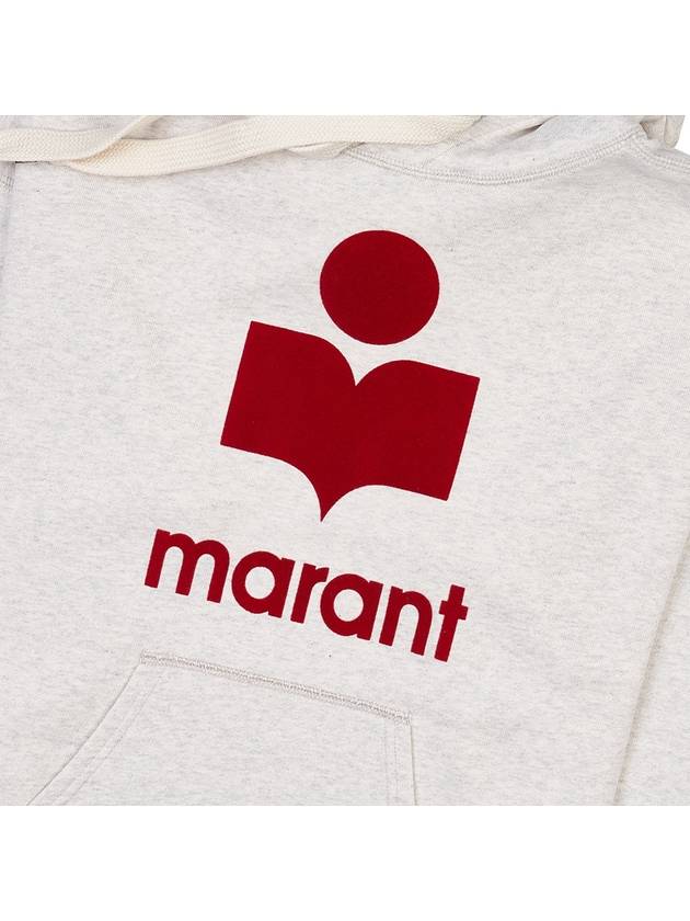 Mansel Logo Cotton Hoodie Ecru - ISABEL MARANT - BALAAN 7