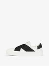 Double Webbing Strap Leather Slip Ons White - GIVENCHY - BALAAN 5