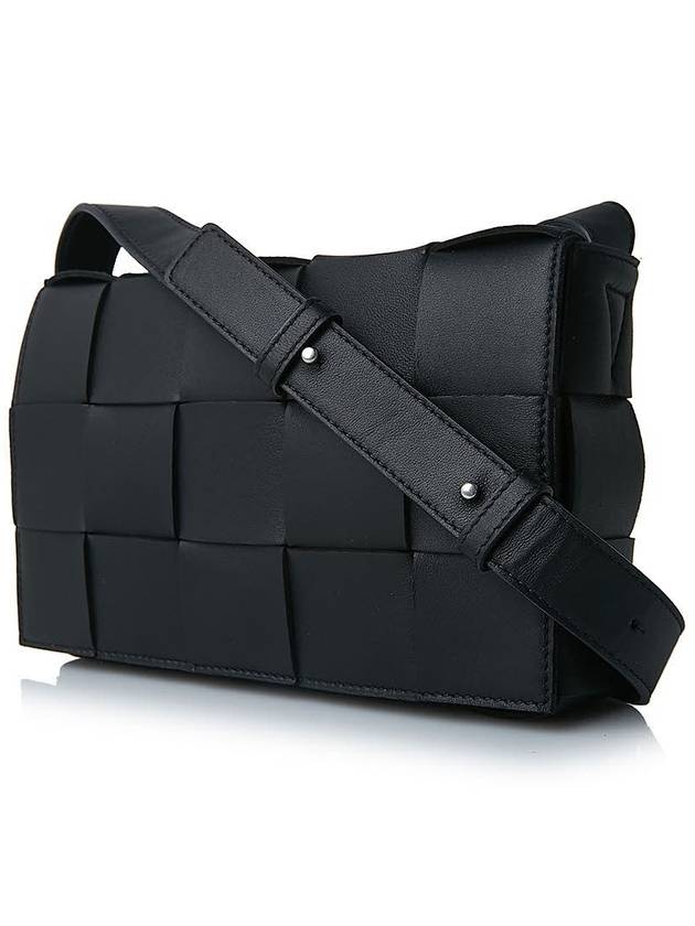 Intrecciato Cassette Cross Bag Black - BOTTEGA VENETA - BALAAN 3