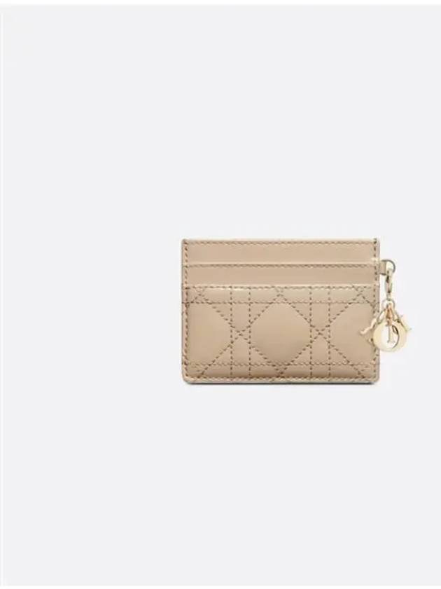 Lady Freesia 5 Slot Card Wallet Sand - DIOR - BALAAN 3