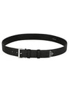 Saffiano Leather Belt Black - PRADA - BALAAN 2