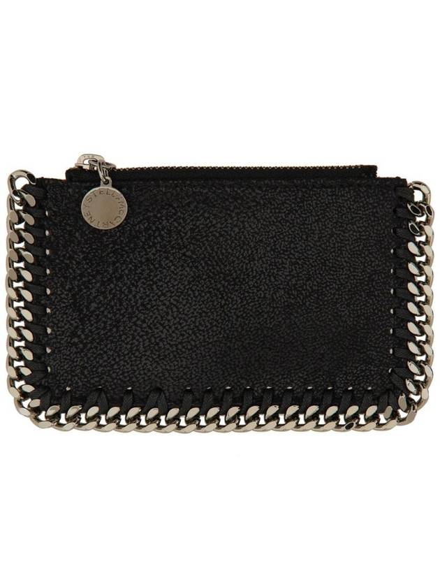 silver Falabella card wallet black - STELLA MCCARTNEY - BALAAN 3