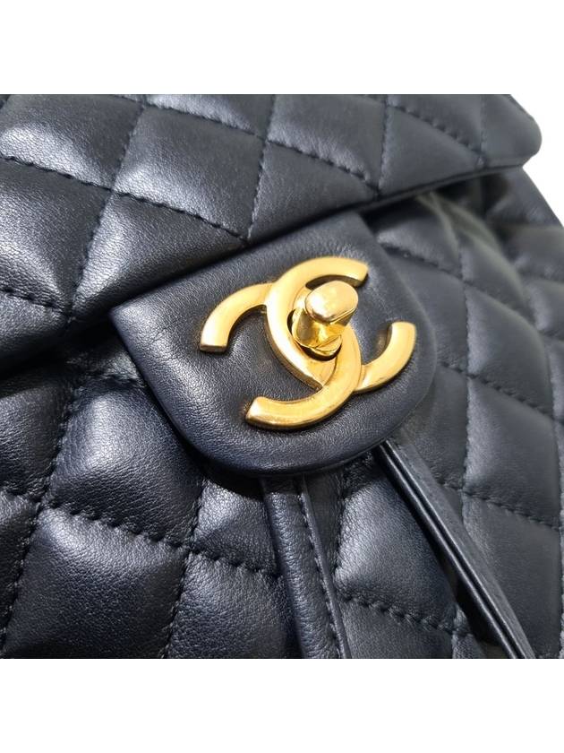 A91121 Black Classic Flap Gold Chain Backpack - CHANEL - BALAAN 7