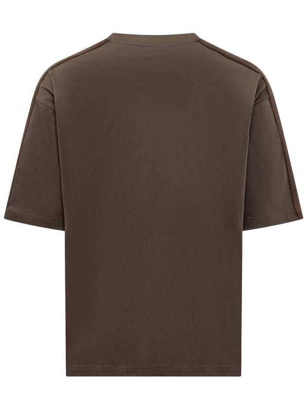 Cotton Short Sleeve T Shirt Brown - LANVIN - BALAAN 3