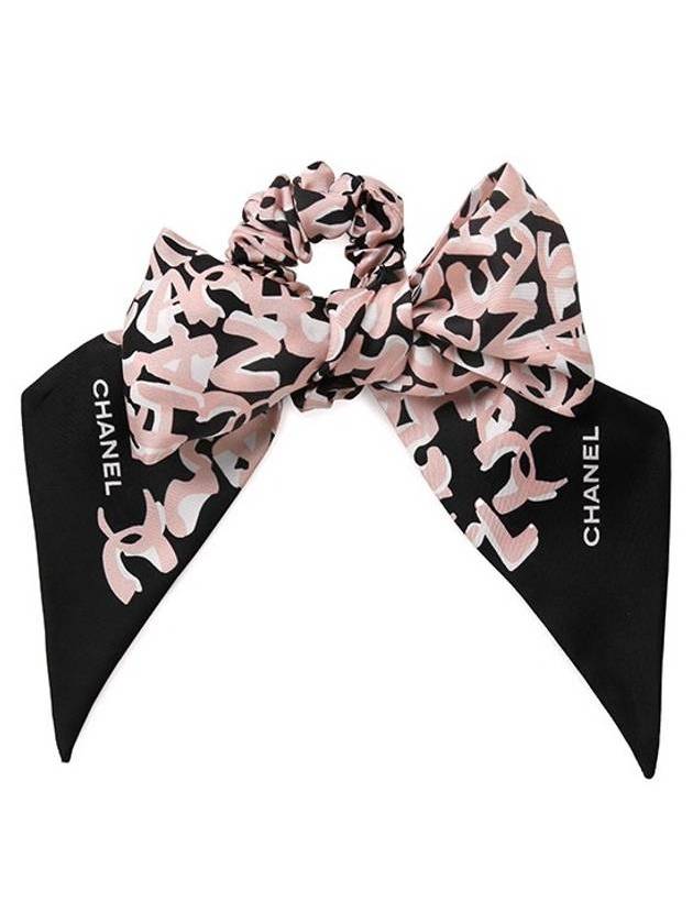 silk scarf hair chouchou pink - CHANEL - BALAAN 1