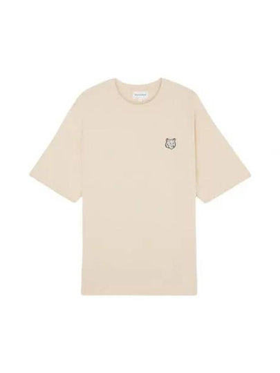 Bold Fox Head Patch Oversized Short Sleeve T-Shirt Beige - MAISON KITSUNE - BALAAN 2