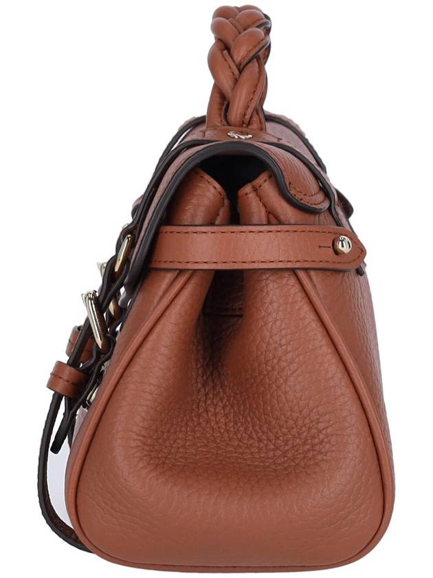 Alexa Heavy Grain Mini Tote Bag Chestnut - MULBERRY - BALAAN 6