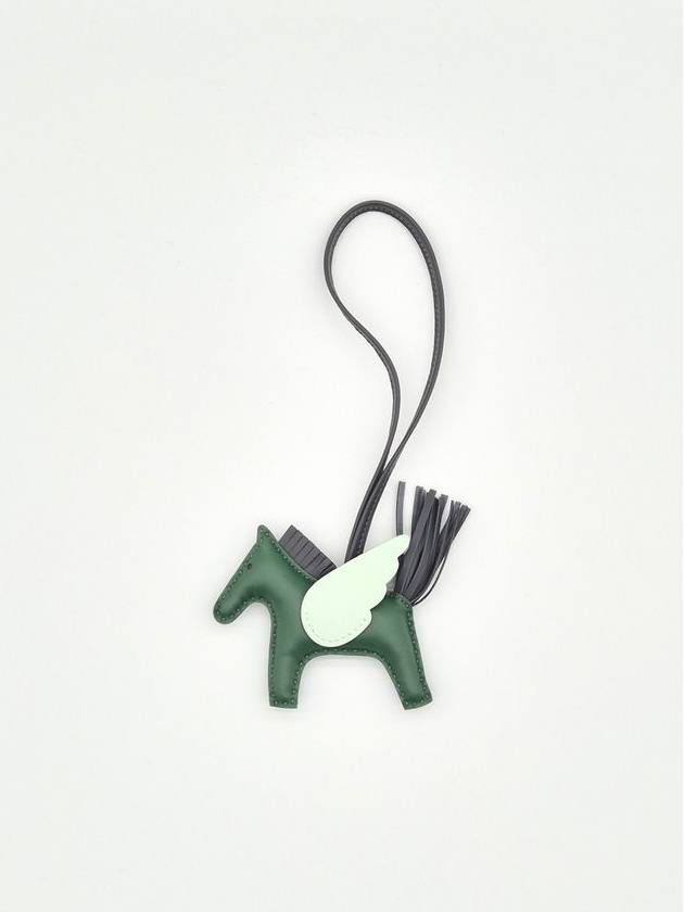 Rodeo Pegasus PM Charm Key Holder Peppermint - HERMES - BALAAN 5