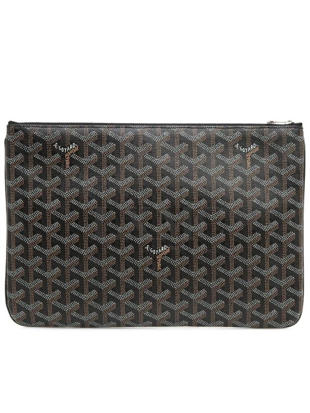 Unisex Clutch Sena MM Black Silver Senna - GOYARD - BALAAN 4