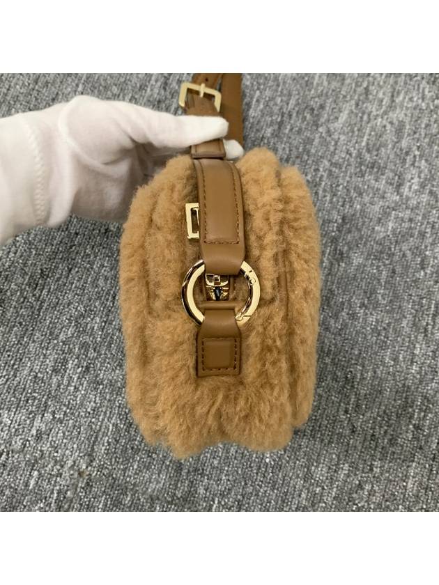 Teddy Camera Wool Cross Bag Camel - MAX MARA - BALAAN 9