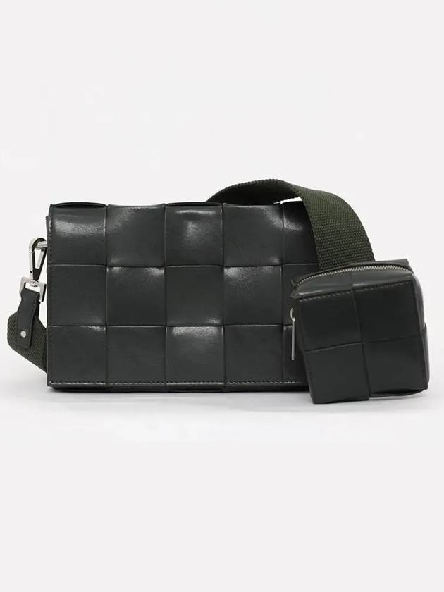 Cassette Versatile Strap Cross Bag Dark Green - BOTTEGA VENETA - BALAAN 3