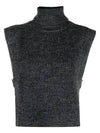 Megan Turtleneck Vest Charcoal - ISABEL MARANT - BALAAN 2