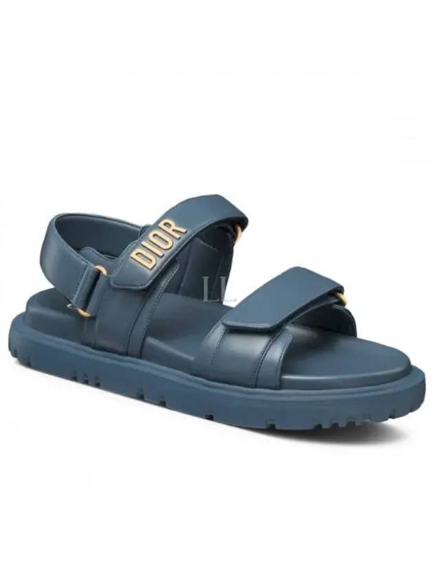 Dioract Strap Lambskin Sandals Midnight Blue - DIOR - BALAAN 2