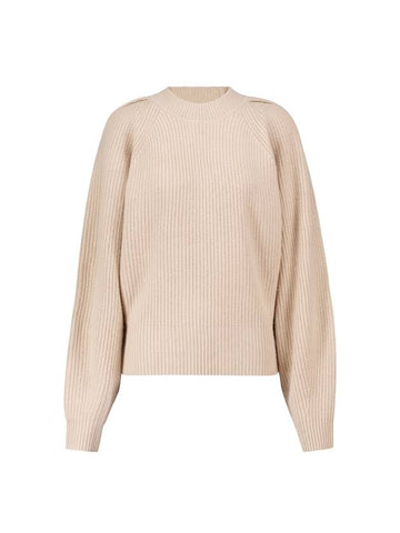 Billie Rubber Jumper Knit Top Beige - ISABEL MARANT - BALAAN 1