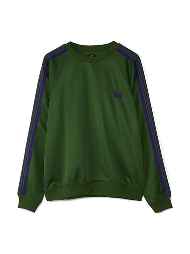 Poly Smooth Track Crew Neck Sweatshirt Ivy Green - NEEDLES - BALAAN 1