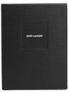 Men's Silver Monogram Fold Half Wallet Black - SAINT LAURENT - BALAAN 9