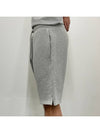 Organic Cotton Fleece Shorts Heather Ash Grey - AMI - BALAAN 5