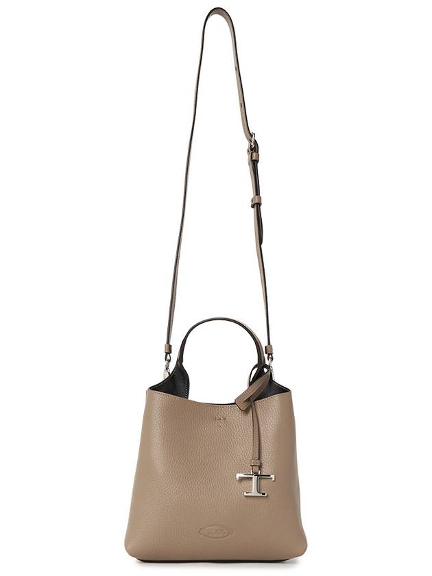 Leather Mini Tote Bag Brown - TOD'S - BALAAN 7