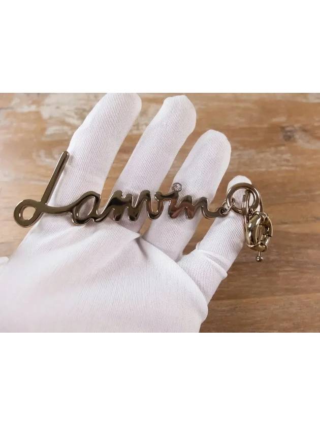 lettering logo keyring - LANVIN - BALAAN 4