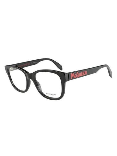 Eyewear Square Acetate Eyeglasses Black - ALEXANDER MCQUEEN - BALAAN 1