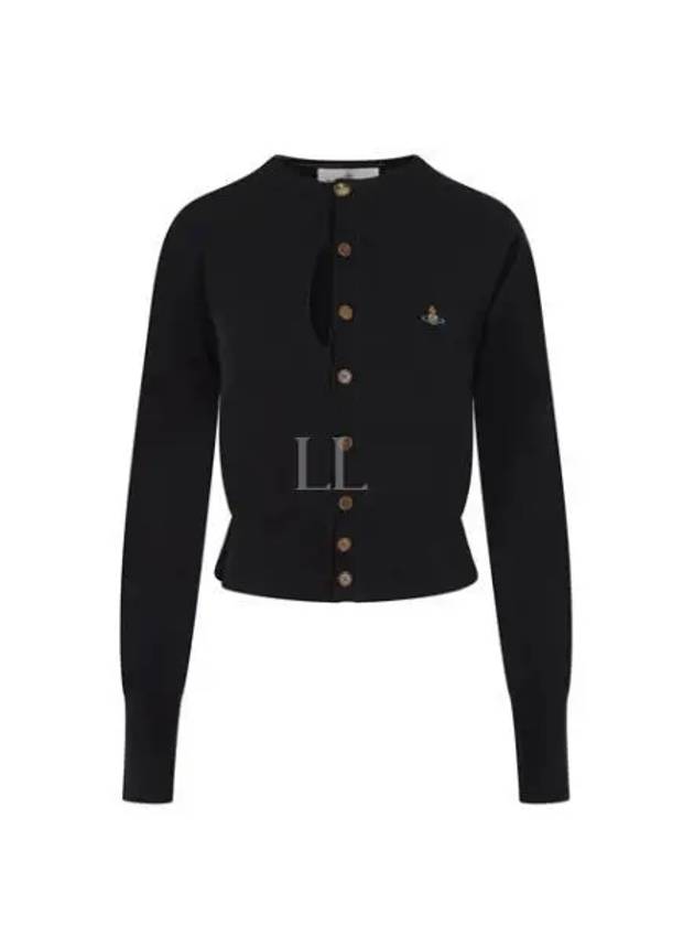 Ripped Embroidery Cardigan Black - VIVIENNE WESTWOOD - BALAAN 2