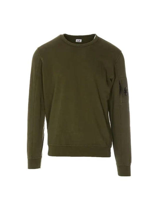 Light Fleece Sweatshirt Green - CP COMPANY - BALAAN 1
