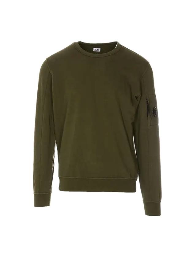 Light Fleece Sweatshirt Green - CP COMPANY - BALAAN 1