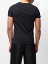 Men's Chest Medusa Logo Short Sleeve T-Shirt Black - VERSACE - BALAAN 5