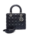 Women s M0565PWRT M900 Black Embroidery Cannage Lady Medium Tote Bag - DIOR - BALAAN 1