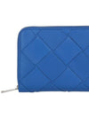 Intrecciato Blue Leather Wallet Wallet - BOTTEGA VENETA - BALAAN 3