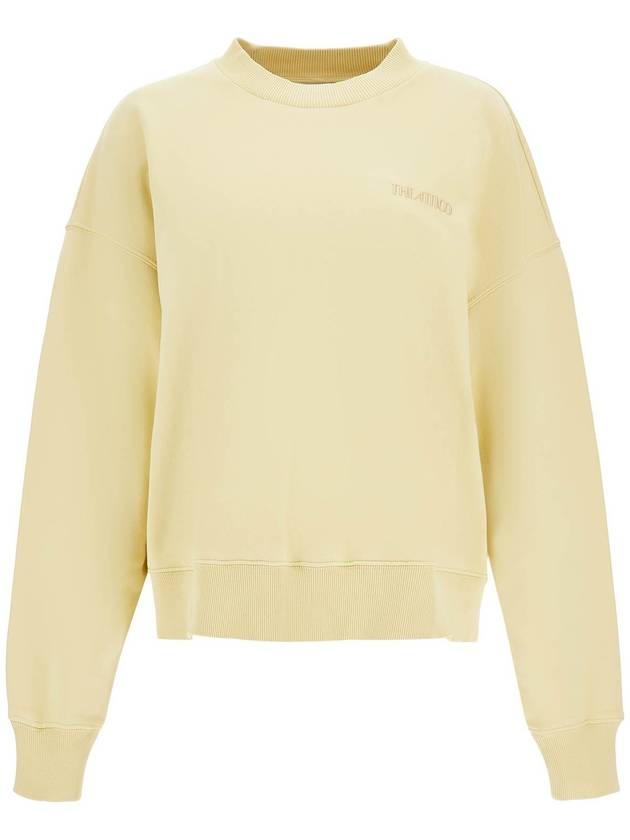 oversized hoodie fade dusty yellow in cotton - THE ATTICO - BALAAN 1