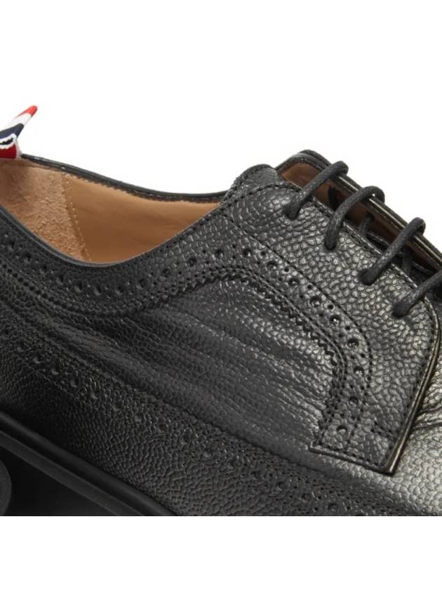 Men's Classic Long Wing Brogue Lace Up Brogue Shoes Black - THOM BROWNE - BALAAN 5