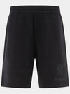 Taylor EKD Motif Cotton Shorts Black - BURBERRY - BALAAN 2