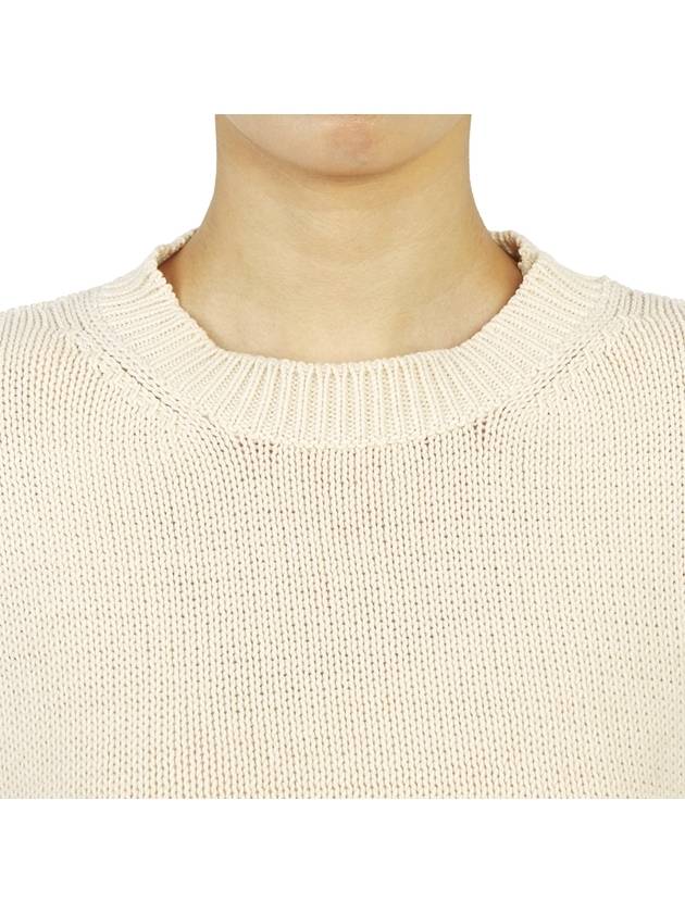 Werther Cotton Blend Knit Top Ivory - MAX MARA - BALAAN 7