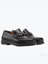 Gancini Ornament Moccasin Loafers Black - SALVATORE FERRAGAMO - BALAAN 2