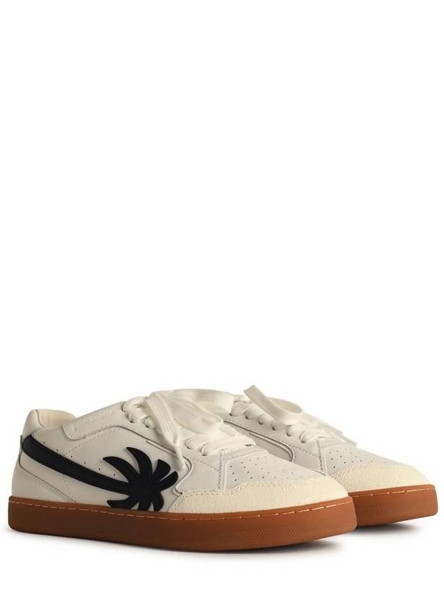 PALM ANGELS NEW PALM 1 LEATHER SNEAKERS - PALM ANGELS - BALAAN 3