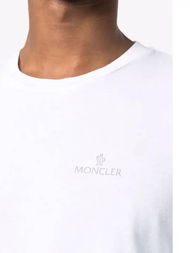 Logo Short Sleeve T-Shirt White - MONCLER - BALAAN 7