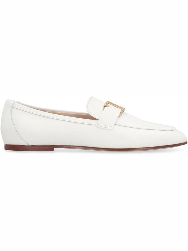 T Timeless Leather Loafers White - TOD'S - BALAAN 3